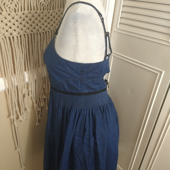 Free people Hellen chambray embroidered dress 8 - Picture 6 of 12